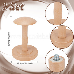 Hutablage mit kuppelförmigem Stiel aus Kunststoff&nbsp;ODIS-WH0331-48B-02