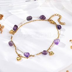 Bracelets multibrins en acier inoxydable 304 de style bohème&nbsp;BJEW-Z088-01C-G