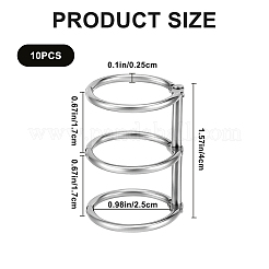 3-Ring-Scharnierringe aus Eisen für Loseblatt-Buchbinder&nbsp;FIND-WH20018-06B-P
