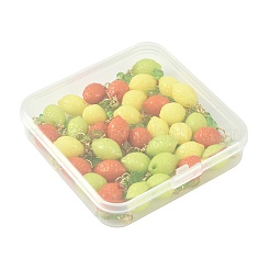 36 pendentif acrylique citron 3 couleurs&nbsp;PALLOY-FS00059-01
