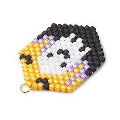 Colgantes de cuentas de vidrio con temática de Halloween&nbsp;PALLOY-MZ00873-04