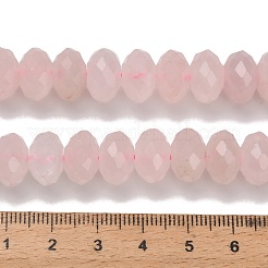 Natürlichen Rosenquarz Perlen Stränge&nbsp;G-C259-A05-8x12mm