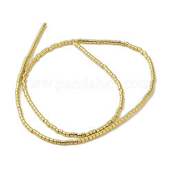 Fili di perline di ematite sintetica non magnetica elettrolitica&nbsp;G-I364-H01-G