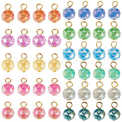 66 pz 11 colori placcati in imitazione giada in vetro&nbsp;PALLOY-TAC0312