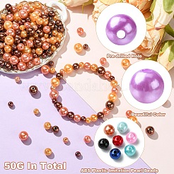 Perles d'imitation en plastique ABS de 50 g&nbsp;KY-YW0002-01A