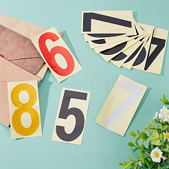 4 Satz selbstklebende reflektierende Briefkastenaufkleber aus PVC in 4 Farben&nbsp;DIY-CN0002-26