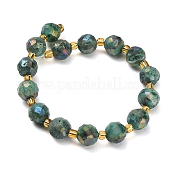 Galvanisierte natürliche Druzy Geode Kristallperlen Stränge&nbsp;G-F833-P01-10mm-03