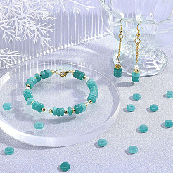 Gefärbt natürlichen weißen Jade Perlen Stränge&nbsp;G-NB0002-70