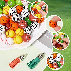 DIY-Set zur Herstellung eines Sportball-Schlüsselanhängers&nbsp;DIY-SP0001-48