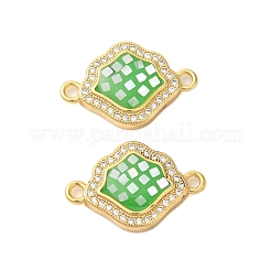 Gestell aus Messing mit Mikropflaster und klaren Zirkonia-Diamantgliedern&nbsp;KK-K385-108G
