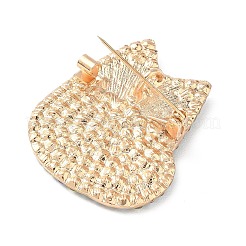 Spilla in lega di strass a forma di gatto&nbsp;JEWB-K039-04KCG