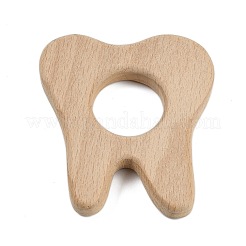 Jouets de dentition pour bébé en bois de hêtre naturel&nbsp;WOOD-U003-07