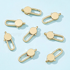 Messing  Karabinerverschlüsse Spangen&nbsp;KK-BC0004-72