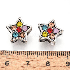 Perline europeo rhinestone  in lega&nbsp;FIND-N009-17B-AS