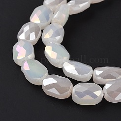 Fili di perle di vetro elettrolitico sfaccettato&nbsp;GLAA-G092-D06