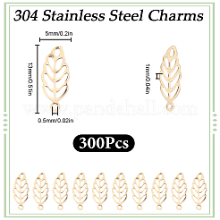 300 Stück hohler Anhänger aus 316er chirurgischem Edelstahl&nbsp;STAS-SC0021-32G