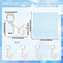 5 Stück 925 Sterlingsilber-Anhänger&nbsp;STER-BBC0009-44A
