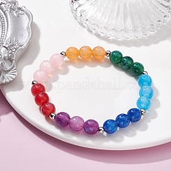 Bracelet extensible en résine imiattion œil de chat pour femmes&nbsp;BJEW-JB09566