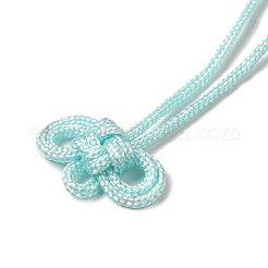 Decorazioni pendenti yuki con amuleto in corda di nylon portafortuna&nbsp;AJEW-NH0001-01F