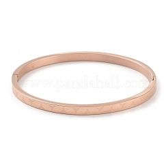 Juego de 3 pulsera ranurada de acero inoxidable 304 de 3 colores&nbsp;BJEW-F464-10