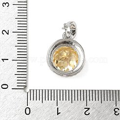 925 pendentif en argent sterling avec zircone cubique pavée&nbsp;STER-B009-01A-02