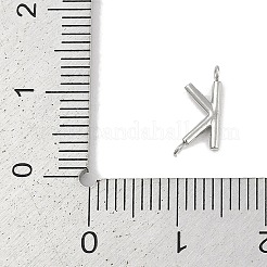 Breloques de connecteur de lettre en acier inoxydable 304&nbsp;LS-STAS-M108-01P-11