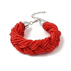 Glasperlen-Armbänder mit mehreren Strängen&nbsp;BJEW-H204-01P