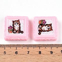 Undurchsichtige Decoden-Cabochons aus Harz&nbsp;RESI-N039-130A