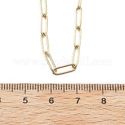 Collane con catena a graffetta in acciaio inossidabile 304 da 3.5 mm&nbsp;NJEW-T016-07G