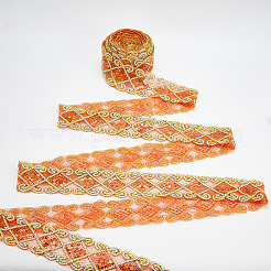 10 Yards Polyester-Spitzenband mit Pailletten&nbsp;OCOR-WH0090-050A