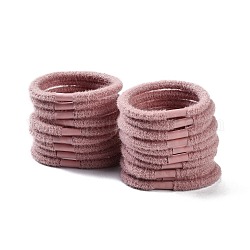 Nachahmung Wolle Mädchen Haarschmuck, Pferdeschwanzhalter, elastischen Haargummis, Kunststoff, rosa, 45~48 mm
