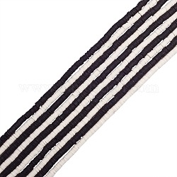 10Strang 2 Farben schwarz und weiß flach runde umweltfreundliche handgemachte Fimo Perlen, Scheibe Heishi Perlen für Hawaii Ohrring Armband Halskette Schmuckherstellung, Mischfarbe, 6x1 mm, Bohrung: 2 mm, 5Strand / Farbe