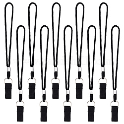 GORGECRAFT 20Pcs Walking Stick Wrist Straps 25.5CM Long Black Crutches Wrist Loop Holder Straps Walking Stick Wristband Accessories Cane Ropes Gifts for Elderly with Limited Mobility