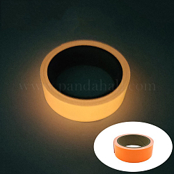 Glow in The Dark Tape, Fluorescent Paper Tape, Luminous Safety Tape, for Stage, Stairs, Walls, Steps, Exits, Orange, 2cm, about 5m/roll
