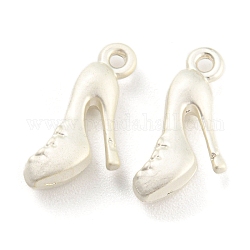Pendente in lega, scarpa con tacchi alti, opaco color argento, 15x8x4mm, Foro: 1.2 mm