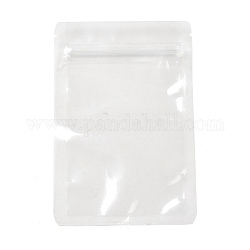 Food grade Transparent PET Plastic Zip Lock Bags, Resealable Bags, Rectangle, Clear, 15x10x0.016cm, Unilateral Thickness: 3.1 Mil(0.08mm)