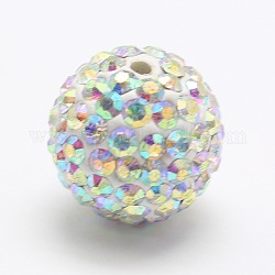Fimo Nahen Osten Strassperlen, Runde Disco-Kugel Perlen, Kristall ab, 10 mm, Bohrung: 1 mm