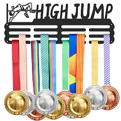 Porte-médaille de fer support mural d'affichage, 3 ligne, avec des vis, grand saut, des sports, 150x400mm
