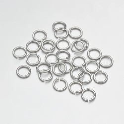 Латунные кольца прыжок открыт, платина, 21 датчик, 4x0.7 мм, внутренний диаметр: 2.2 мм, Около 11904 шт / 500 г