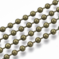 Brass Ball Chains, Long-Lasting Plated, Soldered, with Spool, Cadmium Free & Nickel Free & Lead Free, Antique Bronze, 4.5mm, about 6.56 Feet(2m)/roll