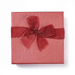 Valentines day cajas de regalos los bultos brazalete de cajas de cartón, rojo, 9x9x2.7 cm
