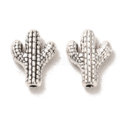 Perline in lega stile tibetano,  cadmio& piombo libero, cactus, argento antico, 12x9.5x3mm, Foro: 1.2 mm circa 1478 pc / 1000 g