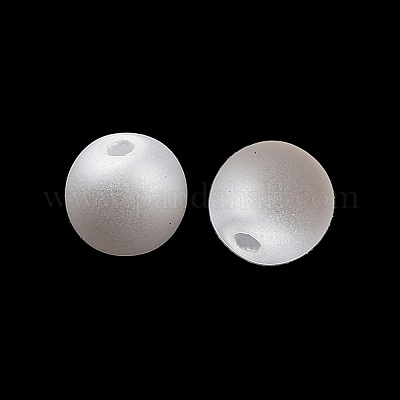 Mattierte Kunststoff-Imitationsperlen&nbsp;KY-F022-4mm-01-1