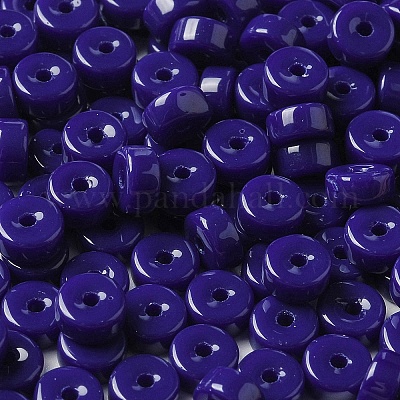 Rocailles en verre couleurs opaques&nbsp;SEED-E001-P3x6mm-11-1