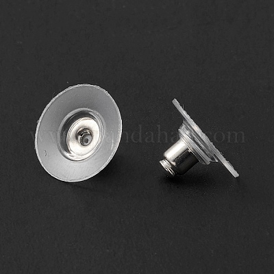 100pcs Rubber Disc Earring Backs To Secure Heavy Stud Post Style