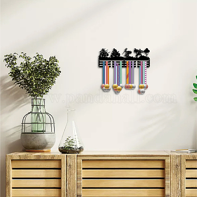 Support de mur d'affichage de support de cintre de médaille de fer de mode&nbsp;ODIS-WH0037-230-1