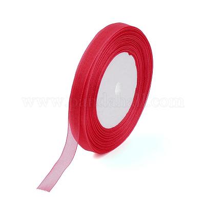 Organza ribbon, Red