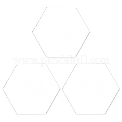 Tienda 3pcs exhibidores de joyería de acrílico hexagonal para la Fabricación de Joyas - PandaHall Selected