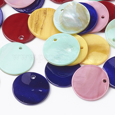 Pendenti guscio di acqua dolce&nbsp;SHEL-Q020-03-1