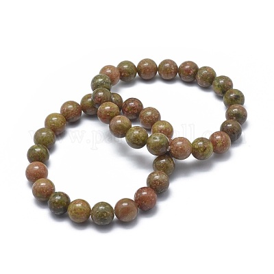 Natürliche unakite bead stretch Armbändern&nbsp;BJEW-K212-A-042-1
